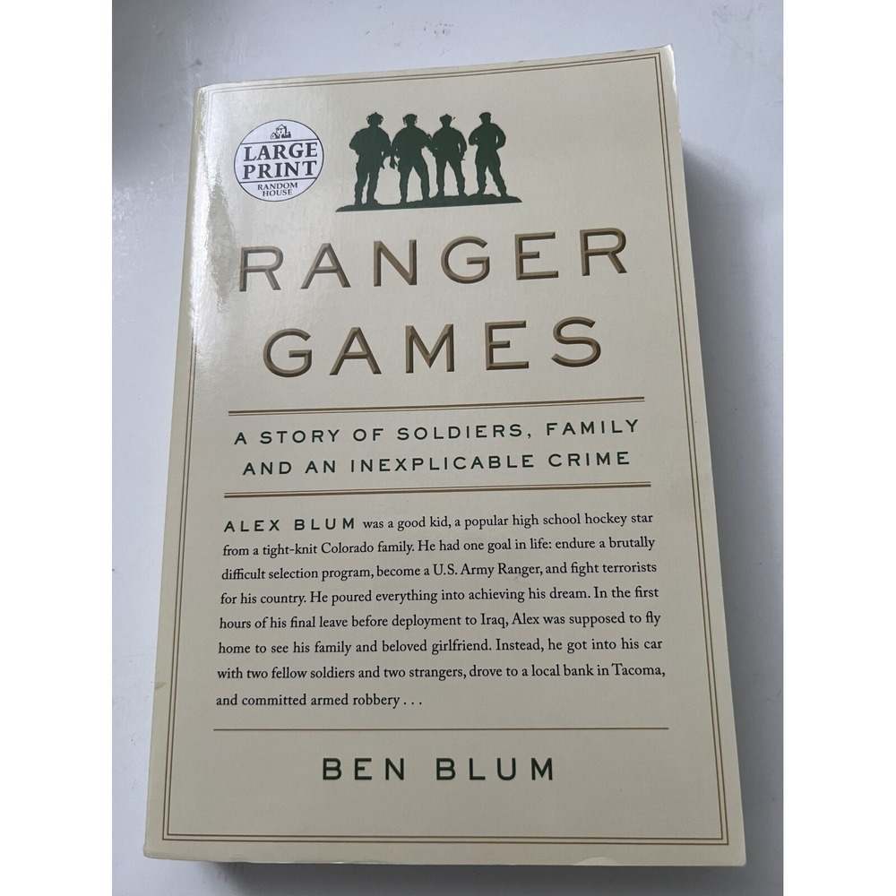 Ranger Games Large Print‎ Edition By Ben Blum